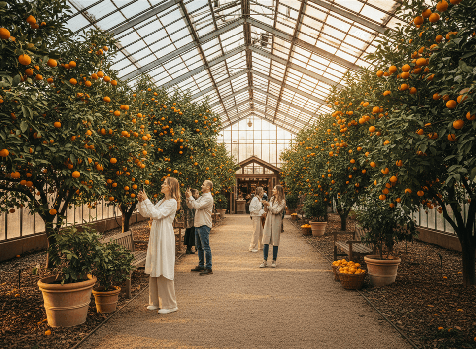 Tierwelt in der Raffeiner Orchideenwelt: Bunte Loris werden mit frischen Früchten von Besuchern gefüttert.
